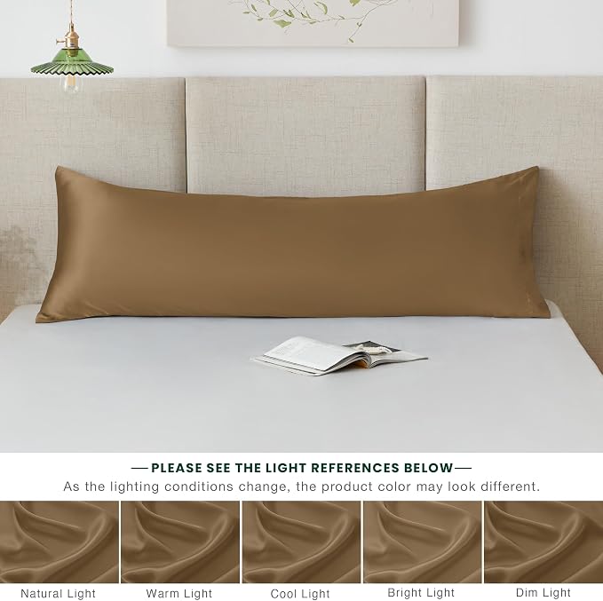 Love's cabin Satin Body Pillowcase 20x54, Cooling Pillow Cover - Image 8