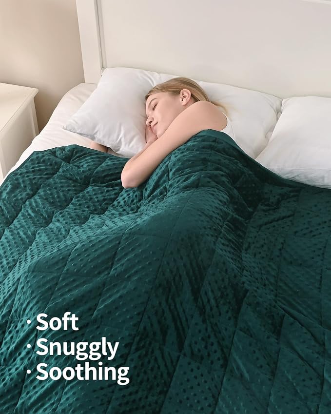Mr. Sandman Weighted Blanket for Adults, Soft Cooling Heavy Minky Blanket for - Image 4