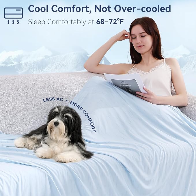 Elegear Cooling Blanket for Hot Sleepers, Double-Sided Arc-Chill® 3.0 Cooling - Image 7