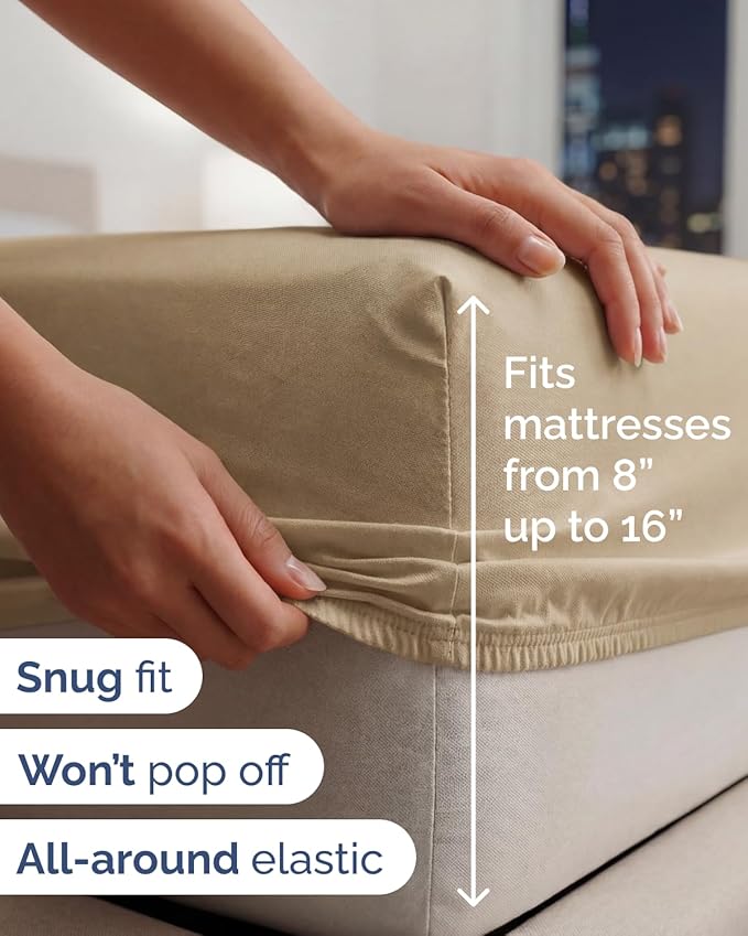 Lightweight 4 Piece Bed Sheet Set Full Size - Image 5