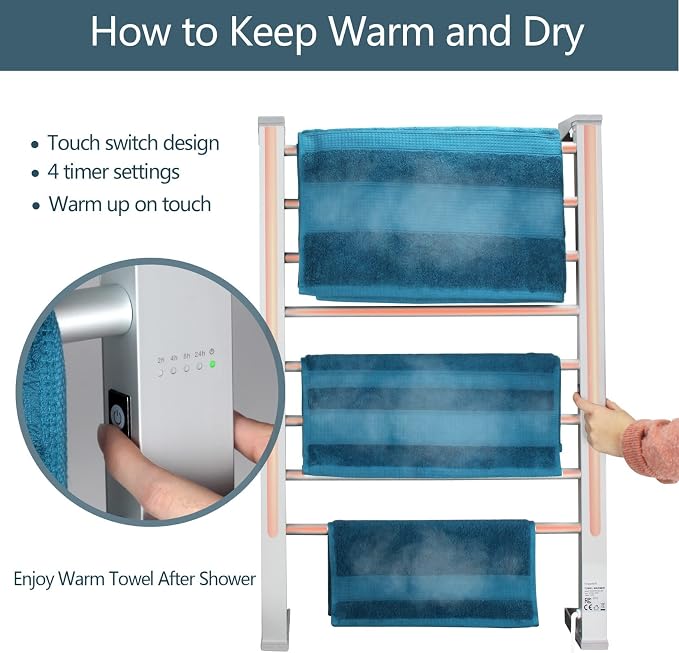 ELEGANTLIFE Electric Towel Warmer - Image 5