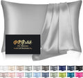 Silk Pillowcase for Hair and Skin, Mulberry Silk Pillow Cases King Size by HOME