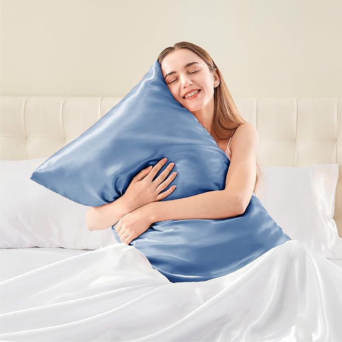 BEDELITE Satin Body Pillow Cover, Super Soft and Cooling Body Pillow Pillowcase - Image 2
