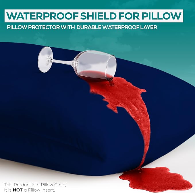 Utopia Bedding Premium 100% Waterproof Pillow Protectors - Image 3
