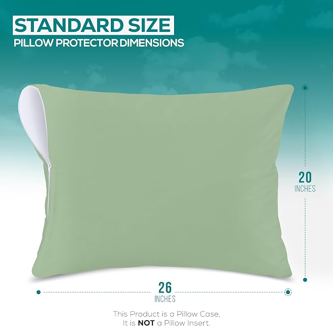 Utopia Bedding Premium 100% Waterproof Pillow Protectors - Image 2