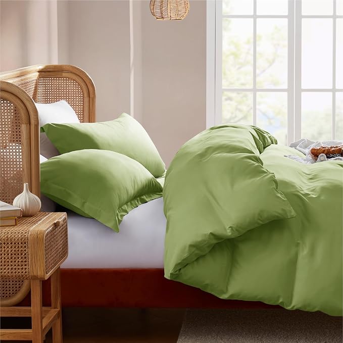 Nestl Calla Green Duvet Cover Queen Size - Image 7