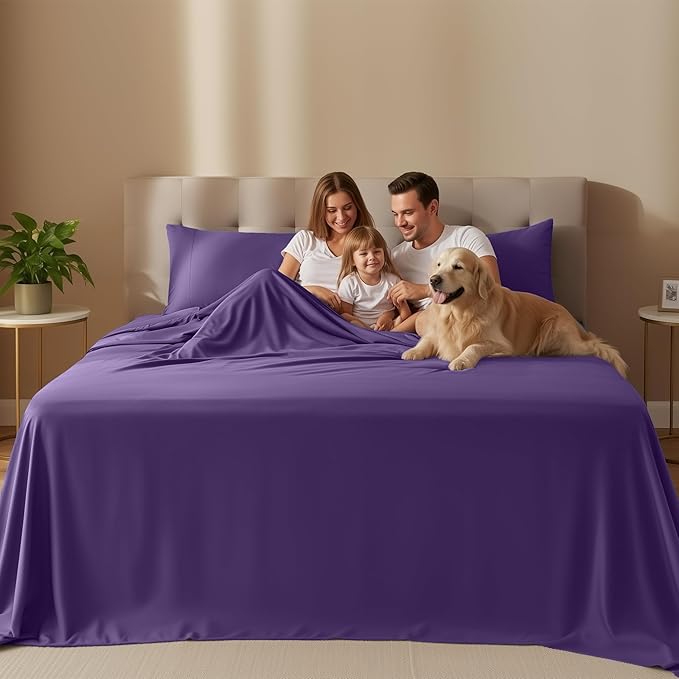 Utopia Bedding Queen Size Sheet Set – 4 Piece Bed Sheets, Soft and Breathable - Image 2