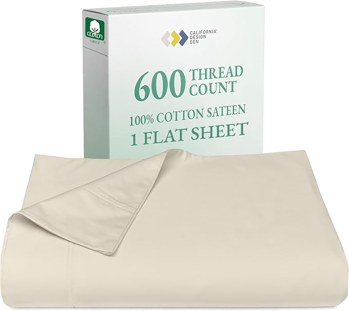 100% Cotton Flat Sheet by CaliforniaDesignDen