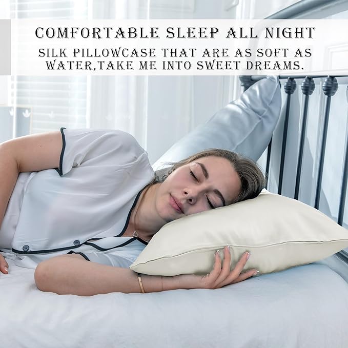Silk Pillow Cases 2 Pack Soft Breathable and Sliky King Size Pillow Cases Set - Image 6