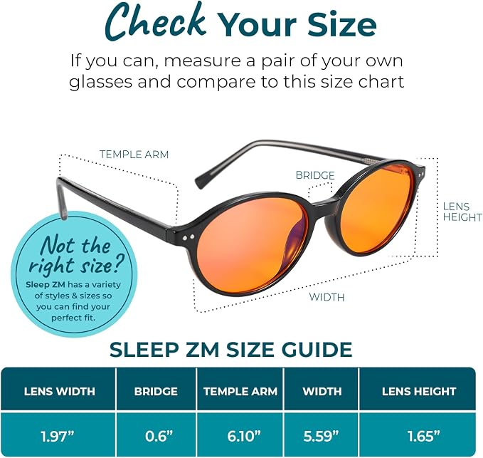 Sleep ZM Blue Light Blocking & Light Sensitivity Glasses - Image 3