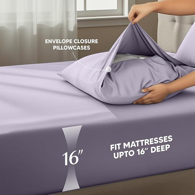 Utopia Bedding Full Size Sheet Set – 4 Piece Bed Sheets, Soft and Breathable - Image 4