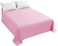 Sfoothome Bedding Flat Sheet, Queen Pink Top Sheet by Sfoothome
