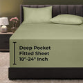 Royale Linens Extra Deep Pocket Twin Fitted Sheet Only by ROYALELINENS