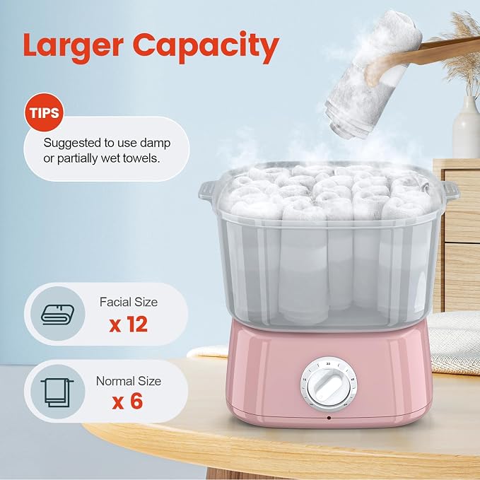 Hot Towel Warmer, Rapid Heating Towel Steamer - Image 4