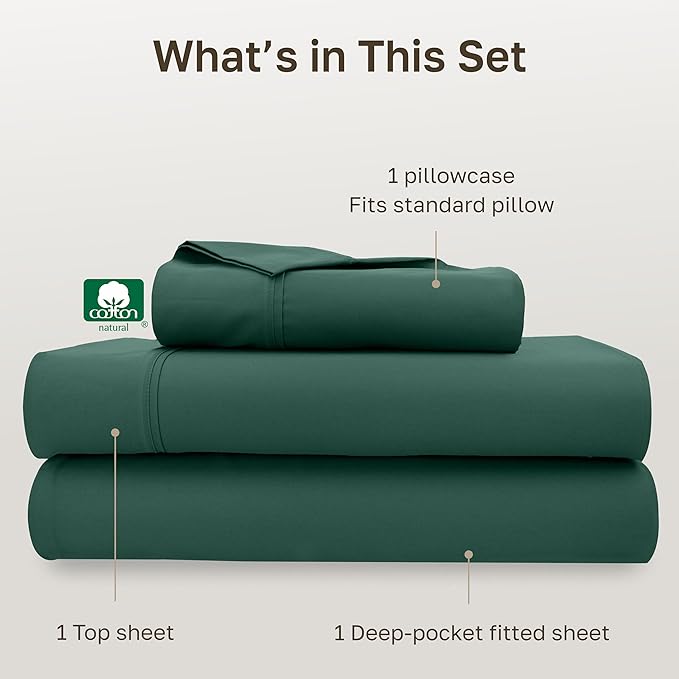 California Design Den Soft 100% Cotton Sheets Twin XL Size Set, 400 Thread - Image 4