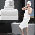 8 Piece Bathroom Towel Set White |2 Oversized Large Bath Towels Sheet, 2 Hand by MAGGEA