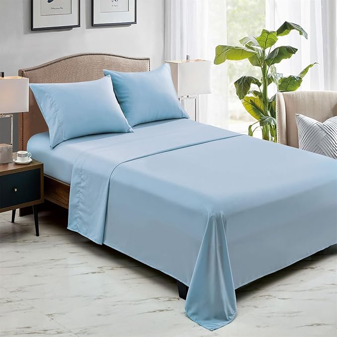 FreshCulture Queen Flat Sheets Only, Soft Microfiber Bedding Sheets - Image 6