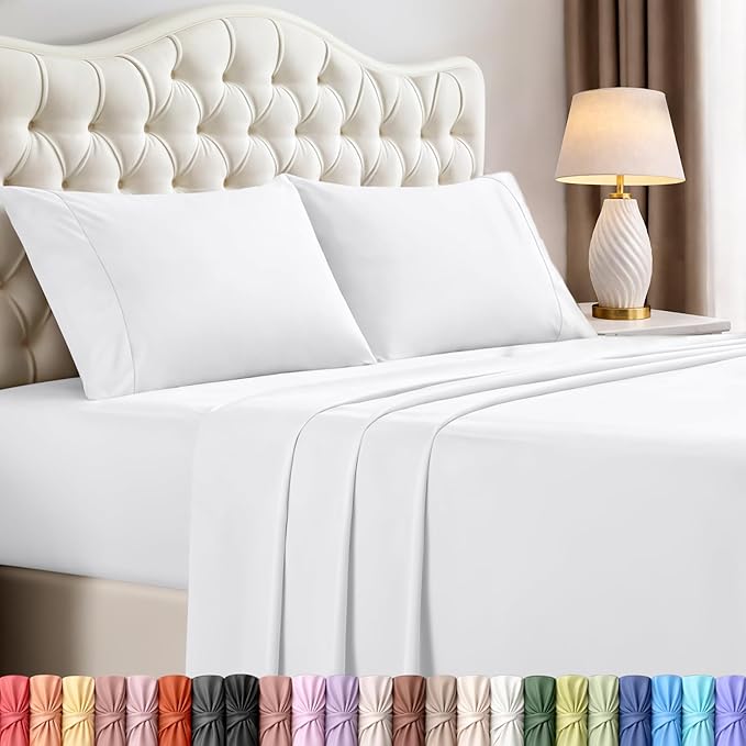 Utopia Bedding Full Size Sheet Set – 4 Piece Bed Sheets, Soft and Breathable by UTOPIABEDDING