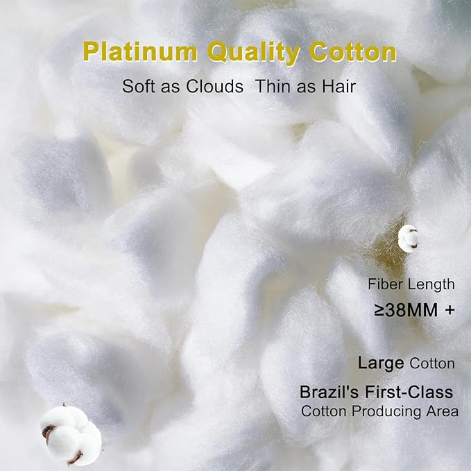 YOUR MOON Fluffy Support Bed Pillow King Size, Luxury Hotel Quality Bed Pillows - Image 5