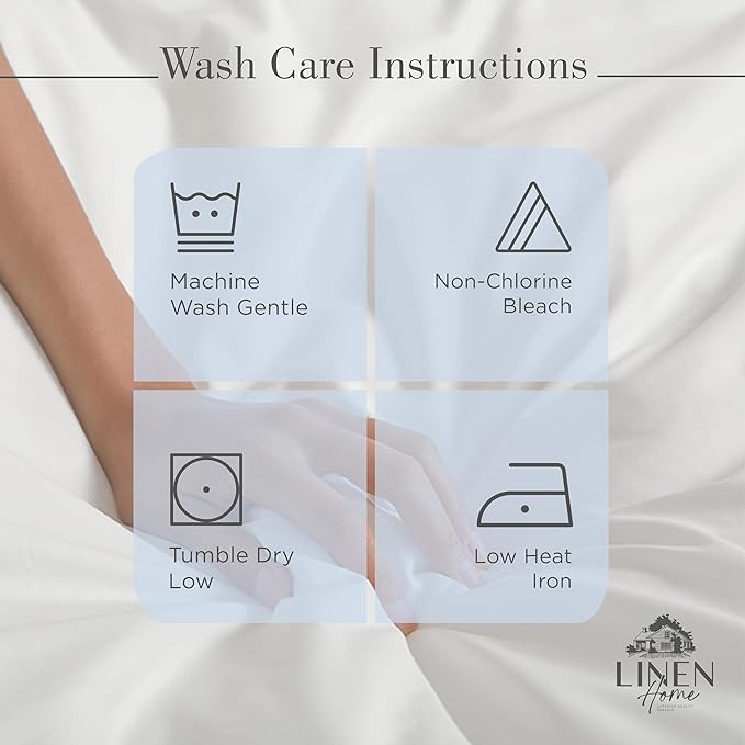 Linen Home 100% Cotton Percale Sheets Twin Size, Damson Berry, Deep Pocket - Image 5