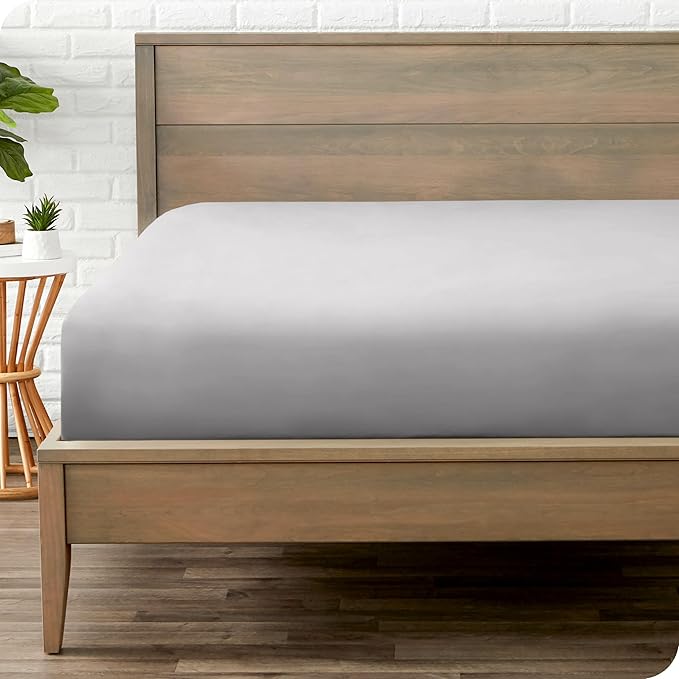 Bare Home Fitted Bottom Sheet Split Head Flex King Size by BareHome