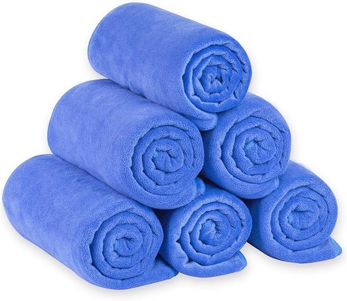 JML Microfiber Bath Towels Set, Fast Drying, 6 Pack by JML