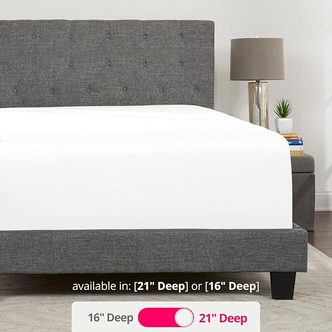 Twin Deep Pocket Fitted Sheet – Deep Pocket Twin Fitted Sheet – Microfiber Twin - Image 3