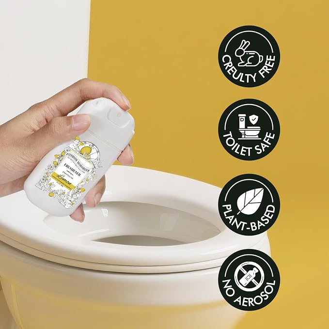 Pocket Size Toilet Spray for Poop, 2 Pack Lemon Scent, Bathroom Odor Eliminator - Image 6