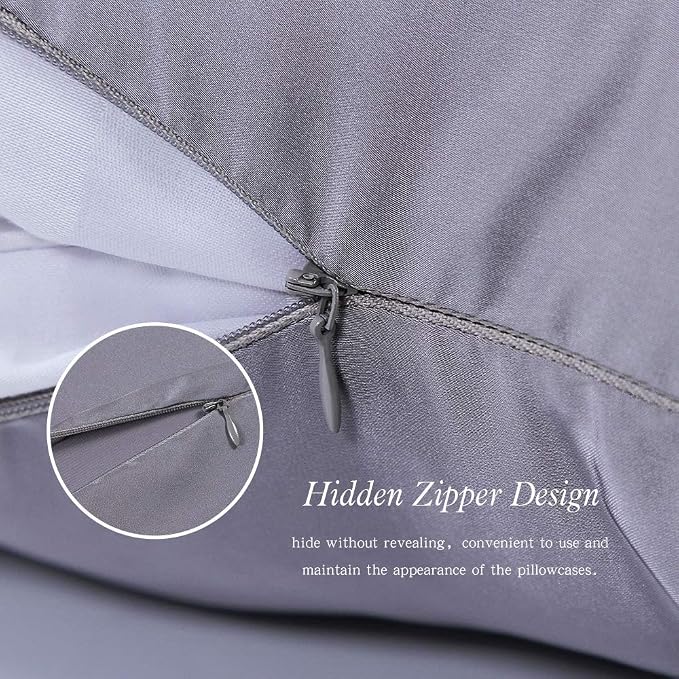 Jocoku 100% Mulberry Silk Pillowcases Set of 2 - Image 5