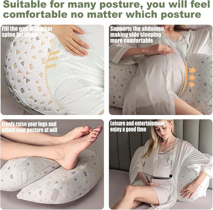 Pregnancy Pillows for Sleeping, Pregnancy Must Haves Body Pillow, Maternity - Image 5
