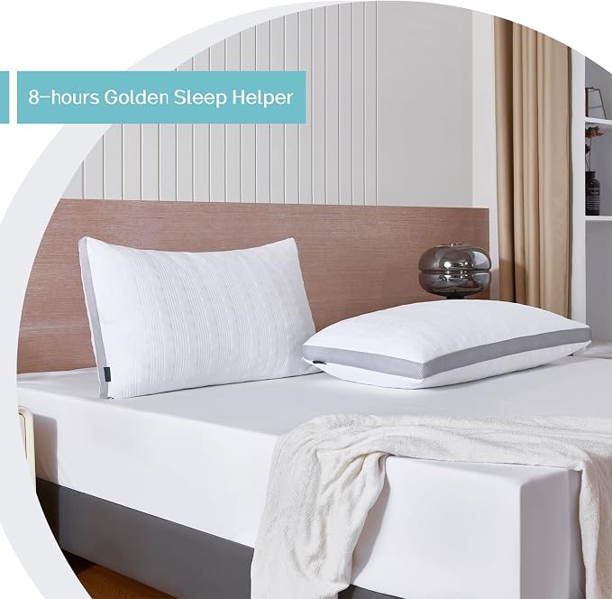 Meoflaw Cooling Pillows Standard Size, Shredded Memory Foam Bed Pillows - Image 7