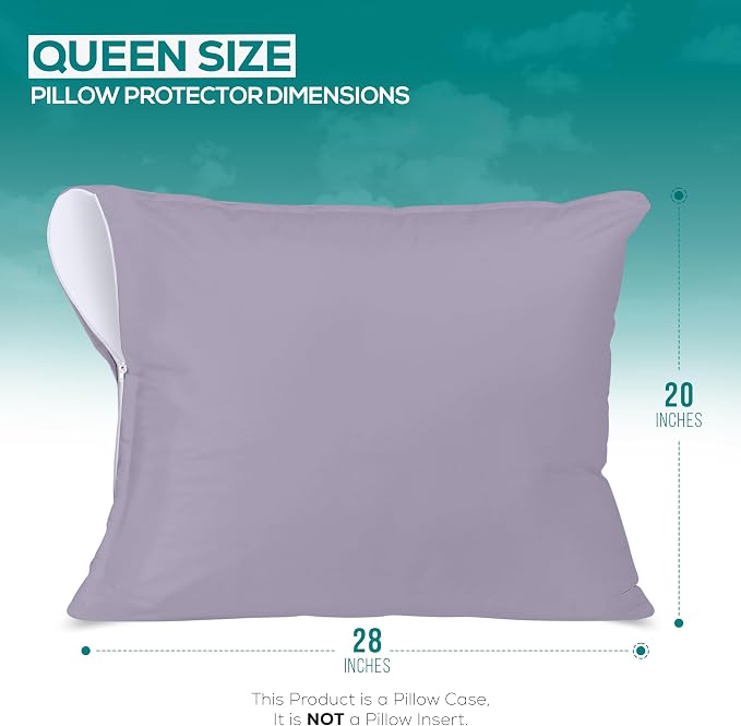 Utopia Bedding Premium 100% Waterproof Pillow Protectors - Image 2