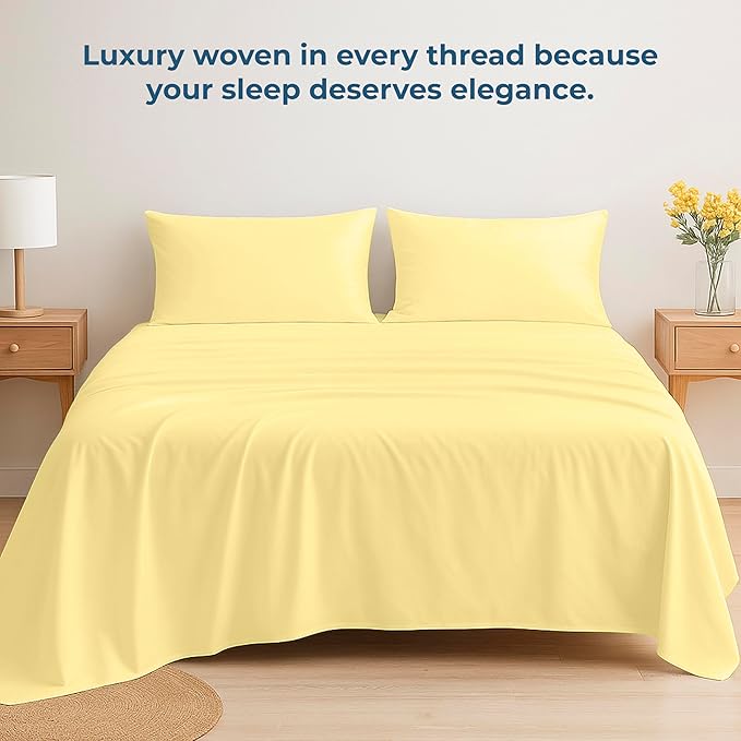 Royale Linens 100% Organic Cotton Full Flat Sheet Only - Image 6