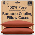 Bambaw 100% Viscose Derived from Bamboo Pillowcases Standard Size – Set of 2 by Bambaw