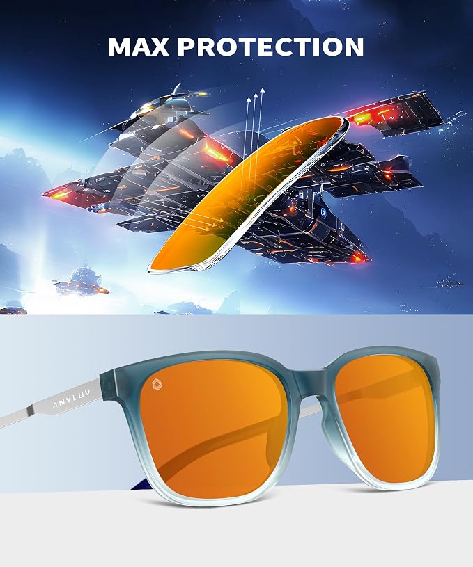 ANYLUV Blue Light Glasses for Men, Lightweight Computer Gaming Glasses - Image 4