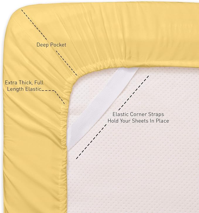 Sweet Home Collection Quality Deep Pocket Bed Sheet Set - Image 4