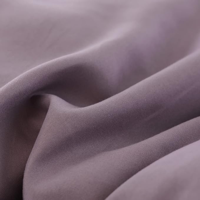 ROSGONIA California King Comforter Set Dusty Purple - Image 9