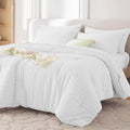 MUXHOMO 5 Pieces Twin Comforter Set, Seersucker Bed in a Bag Twin Size by MUXHOMO