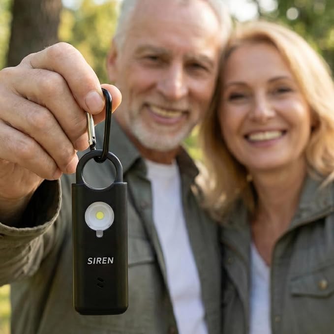 Personal Safety Alarm by Silent Beacon – 135dB Siren, Flashing Light, Pull & - Image 8