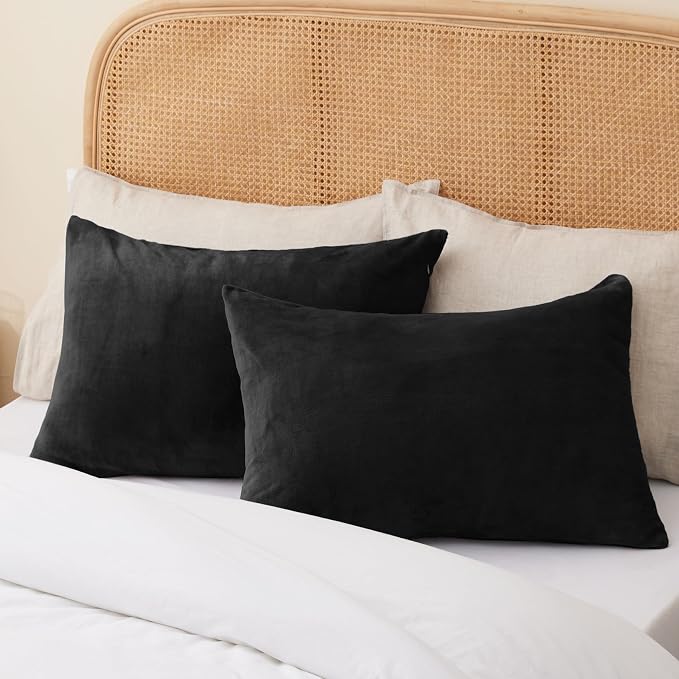 BEDELITE Flannel Pillowcases Standard Set of 2, Super Soft Fleece Pillow Case - Image 7