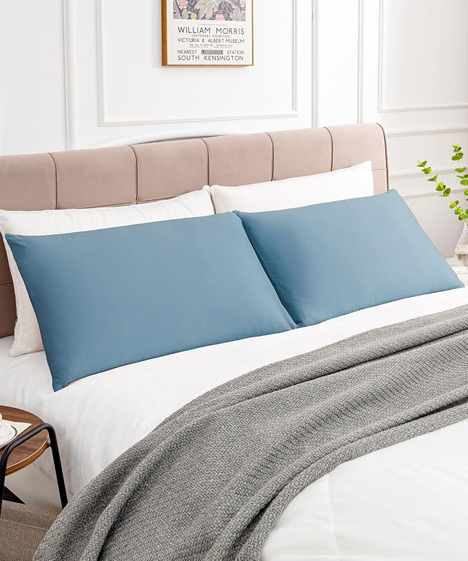 Warmstar Cotton Pillow Cases King Size Set of 2, 600 Thread Count Pillowcases - Image 2