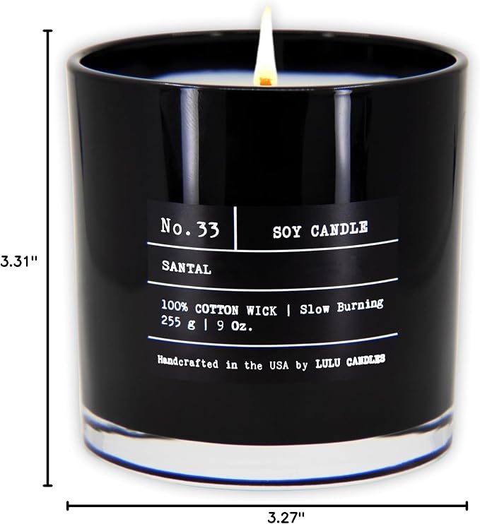 Lulu Candles | Santal | Luxury Scented Soy Jar Candle | Hand Poured in The USA - Image 9