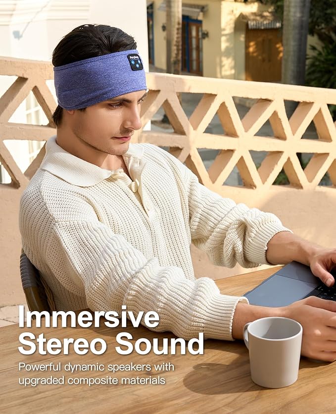 Perytong Sleep Headphones Wireless, Air Travel, Meditation - Image 4