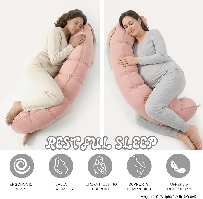 Peallow – Long Round Body Pillow - Image 5
