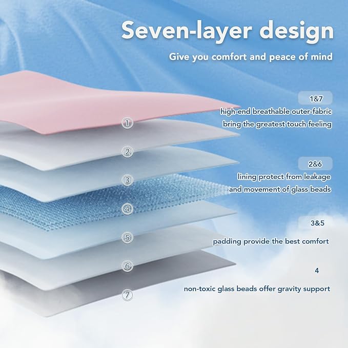 Topcee Weighted Blanket for Adults Queen Size Soft Cooling Heavy Blanket - Image 5