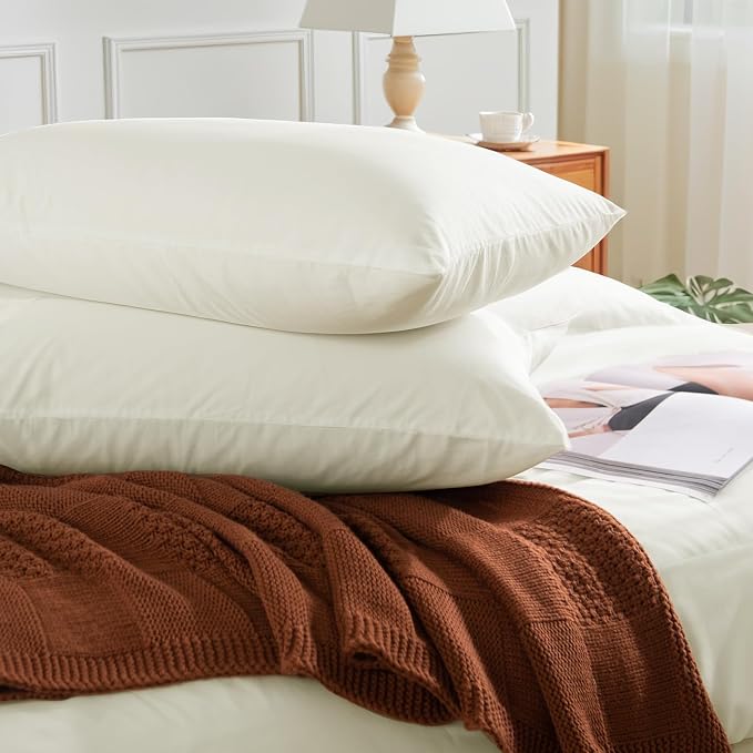 NEXHOME PRO Queen Duvet Cover Set, 100% Washed Cotton - Image 7