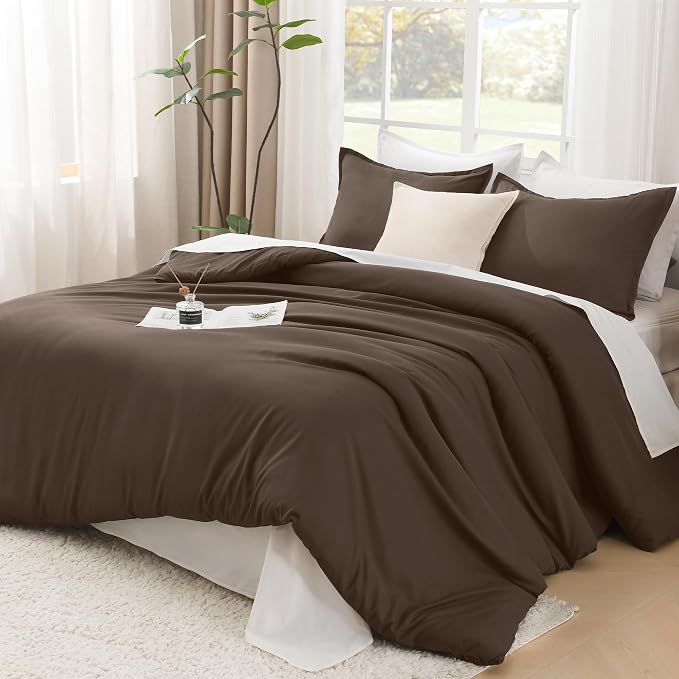 Litanika Chocolate Comforter California King Size, 3 Pieces Cal King by Litanika