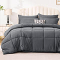 Love's cabin California King Comforter Set Soot Grey, 7 Pieces California King by Lovescabin