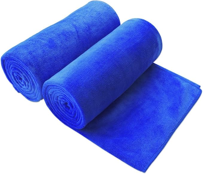 JML Large Bath Towels Set of 2, 30x60 Inches, Microfiber Body Towel by JML