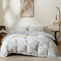 OAITE Duvet Cover Set King Size Floral Pattern Ultra Soft 100% Cotton Duvet by OAITE